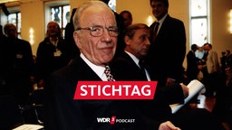 Rupert Murdoch neben Wolfgang Clement beim "Medienforum NRW" 1998 in Köln 