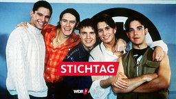 Gruppenbild der britischen Boygroup "Take That"