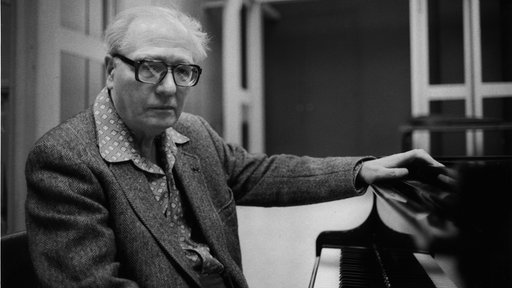 Der französische Komponist und Organist Olivier Messiaen 