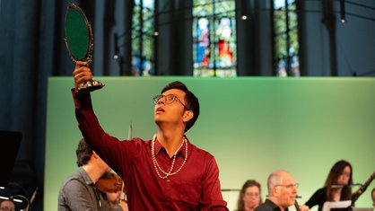 Der Sopranist Dennis Orellana beim Festival Alte Musik Knechtsteden