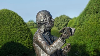 Bronzestatue des österreichischen Komponisten Joseph Haydn.