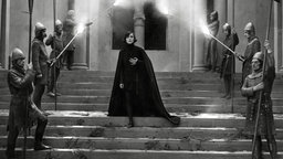 Das Beitragsbild des WDR3 Kulturfeature zeigt Asta Nielsen in einer Szene des Stummfilms Hamlet 1921.