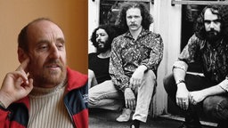 Franz-Martin Olbrisch (links) & die Band The Fugs (rechts)