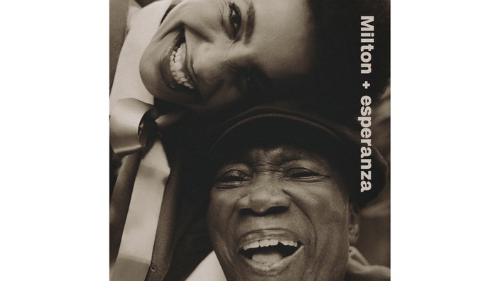 Das Albumcover "Milton + esperanza" von Esperanza Spalding und Milton Nascimento.