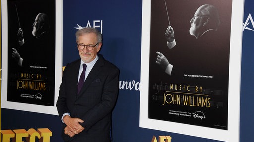 Regisseur Steven Spielberg bei der Premiere von "Music by John Williams"