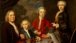 Johann Sebastian Bach und seine Söhne, Gemälde