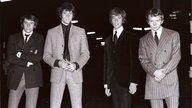 Barry Gibb, Robin Gibb, Colin Peterson and Maurice Gibb 1967 in London