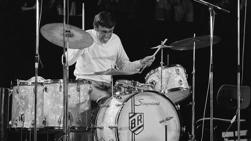 Drummer Bernard "Buddy" Rich 1970 in Deutschland