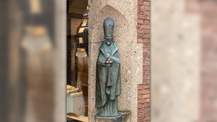 Nikolaus-Statue am Spiekerhof in Münster