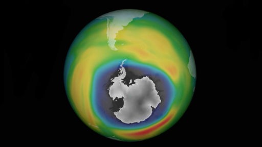 Das Ozonloch über der Antarktis, aufgenommen am 02.10.2015 (Handout)