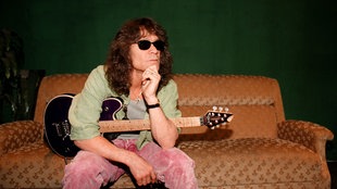 Eddie Van Halen 1998 backstage in Berlin