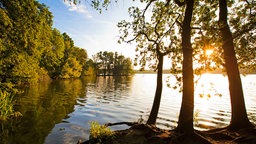 Der Krickenbecker Seen bei Sonnenaufgang.