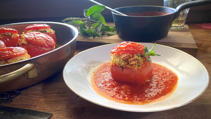 Gefüllte Tomaten aus dem Backofen