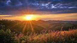 Sonnenuntergang im Sauerland