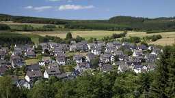 Winterberg-Züschen von oben