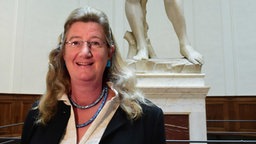 Cecilie Hollberg,  Direktorin der Galleria dell'Accademia in Florenz, 01.05.2022. 