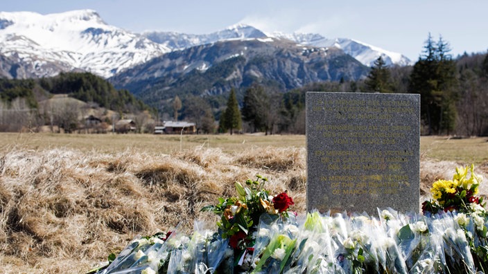 Gedenkstätte zum Germanwings-Absturz in den französischen Alpen