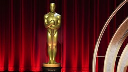 Eine Oscar-Statue wird vor der Bekanntgabe der Nominierungen für die 96. Academy Awards im Samuel Goldwyn Theater ausgestellt.