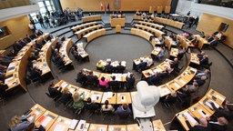 Konstituierende Sitzung des Landtags in Thüringen. Archivbild: 26.09.2024