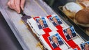 Kuchen mit dem Portät von Donald Trump (Bad Dürkheim, 20.01.2025)