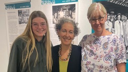 Anna, Terry und Rita in der Kölne Jawne