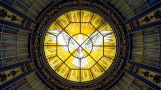 Darstellung einer Pfingsttaube in der Kuppel des Berliner Doms