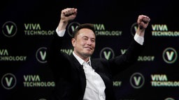 Elon Musk während der Messe Viva Technology (Vivatech) in Paris, Frankreich, 16.06.2023. 