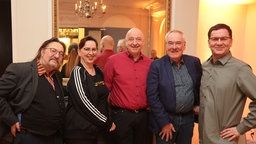 Manfred Maurenbecher, Martina Brandl, Horst Evers, Jörg Maurer und Moritz Netenjakob bei Horst Evers und Freunde am 19.02.2025 im Schloss Eulenbroich