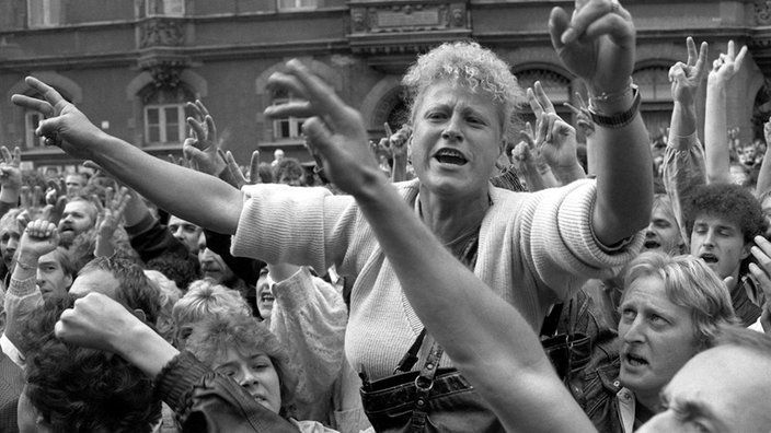 Montagsdemo in Leipzig