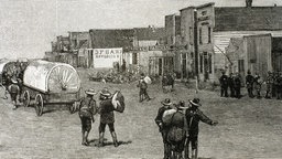 Oklahoma, 1889, Zeichnung