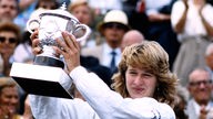 Steffi Graf beim Grand Slam 1987 in Paris