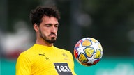 Mats Hummels von Borussia Dortmund am Ball