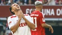 Luca Waldschmidt nach einer vergebenen Chance gegen Fortuna Düsseldorf