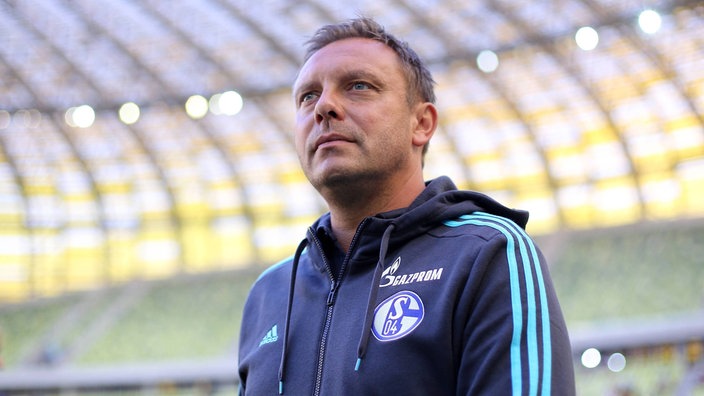 Hannovers aktueller Trainer Andre Breitenreiter als Trainer von Schalke 04