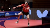 Düsseldorfs Timo Boll beim Halbfinal-Rückspiel gegen TSV Bad Königshofen