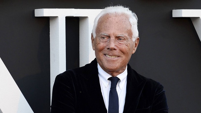 Giorgio Armani, Modedesigner (Aufnahme von 2013)