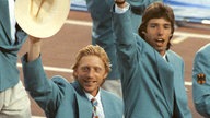 Boris Becker und Michael Stich bei Sportler-Einmarsch 1992 in Barcelona