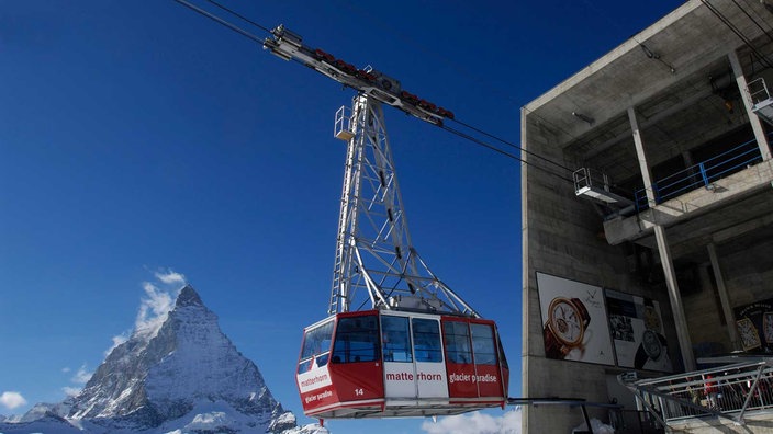 Seilbahn auf das Klein Matterhorn am Trockenen Steg