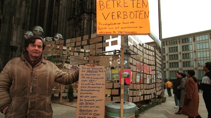 Walter Herrmann vor Klagemauer