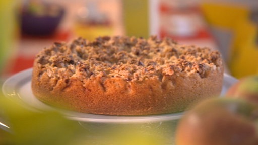 Ein Apfelstreusel - Kuchen