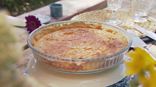 Quiche Lorraine in einer Glasform