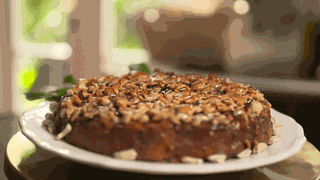 Apfelkuchen mit Nuss-Topping